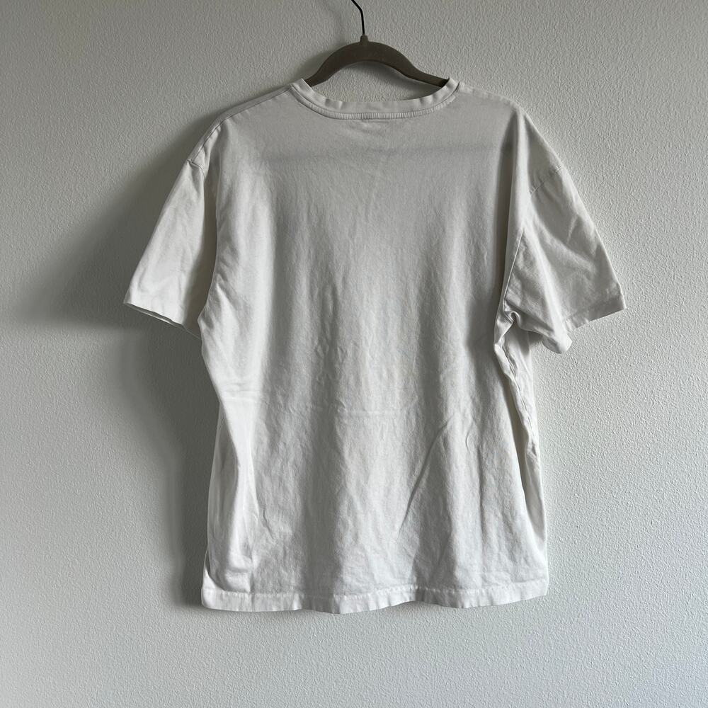 Polo Ralph Lauren White V-Neck T-Shirt L Summer Prep Coastal Elevated Casual - Picture 7 of 7